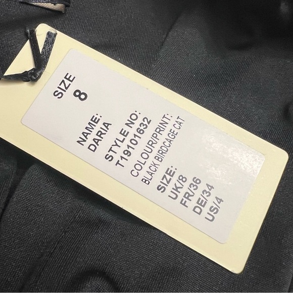 Lindy Bop Daria Birdcage Cat floral Dress scalloped neckline rockabilly pinup 4 - Picture 9 of 11